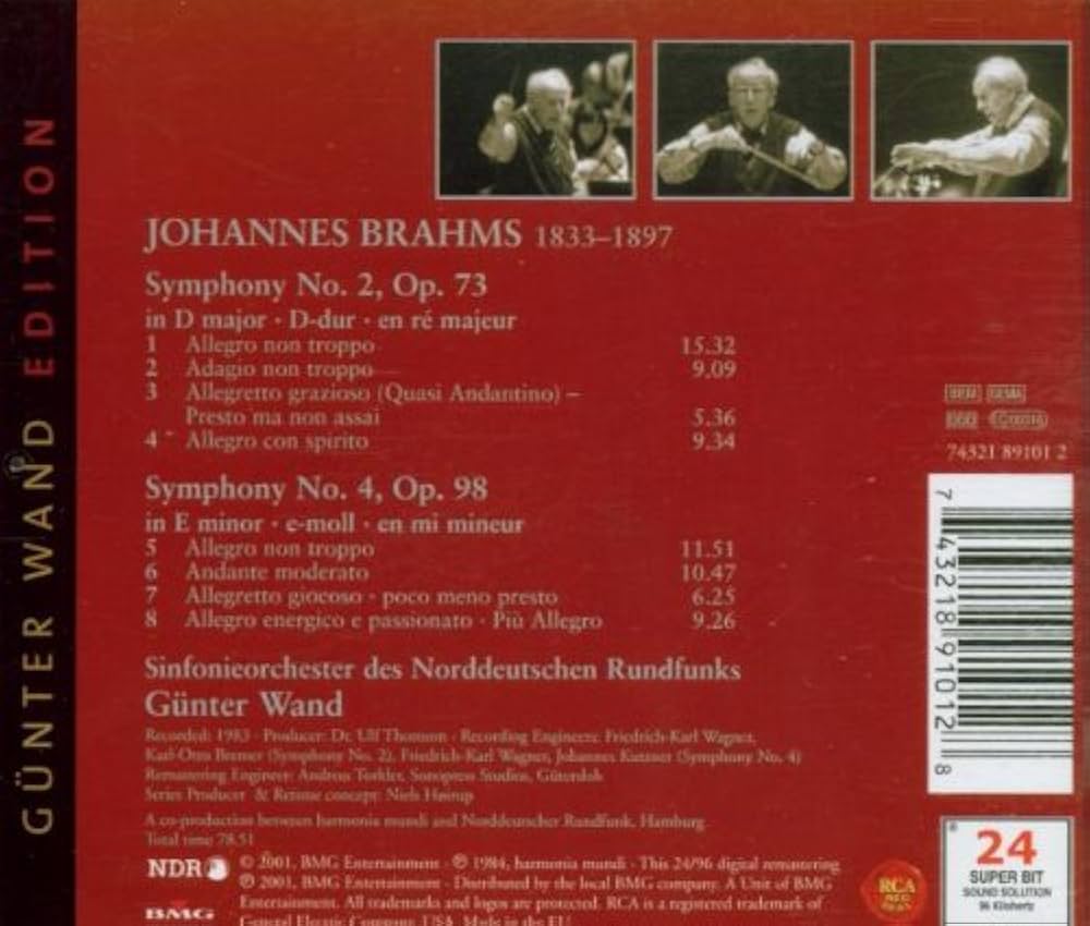(未使用･未開封品)　Brahms: Symphonies Nos. 2 &amp; 4 [DVD] [Import] ar3p5n1 Johannes Brahms, Sergiu Celibidache, Münich Philharmonic